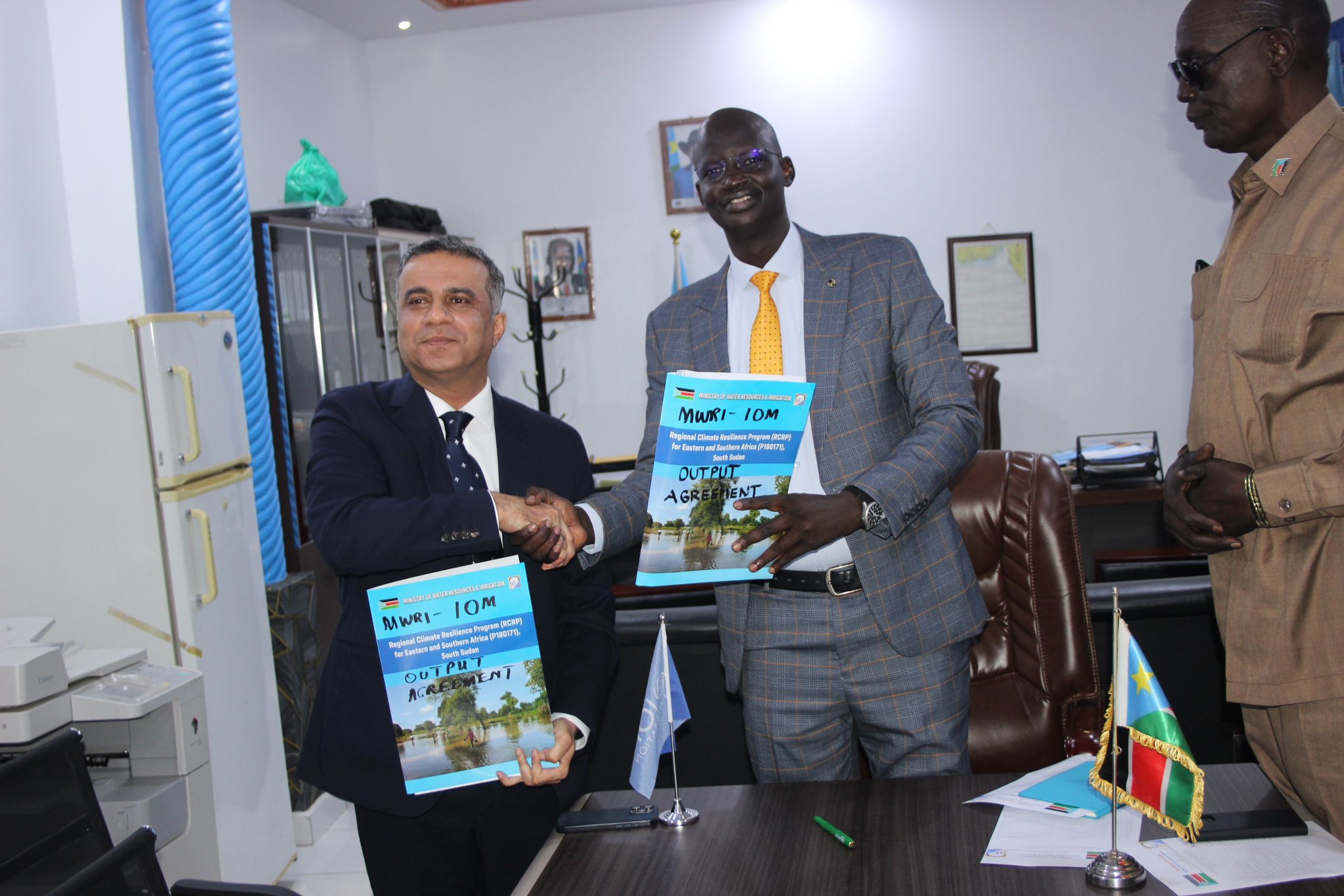21 October, 2025-Tuesday  The Ministry of Water Resources and Irrigation (MWRI) has signed an output agreement with the International Organization for Migration (IOM) to implement vital flood management and climate resilience