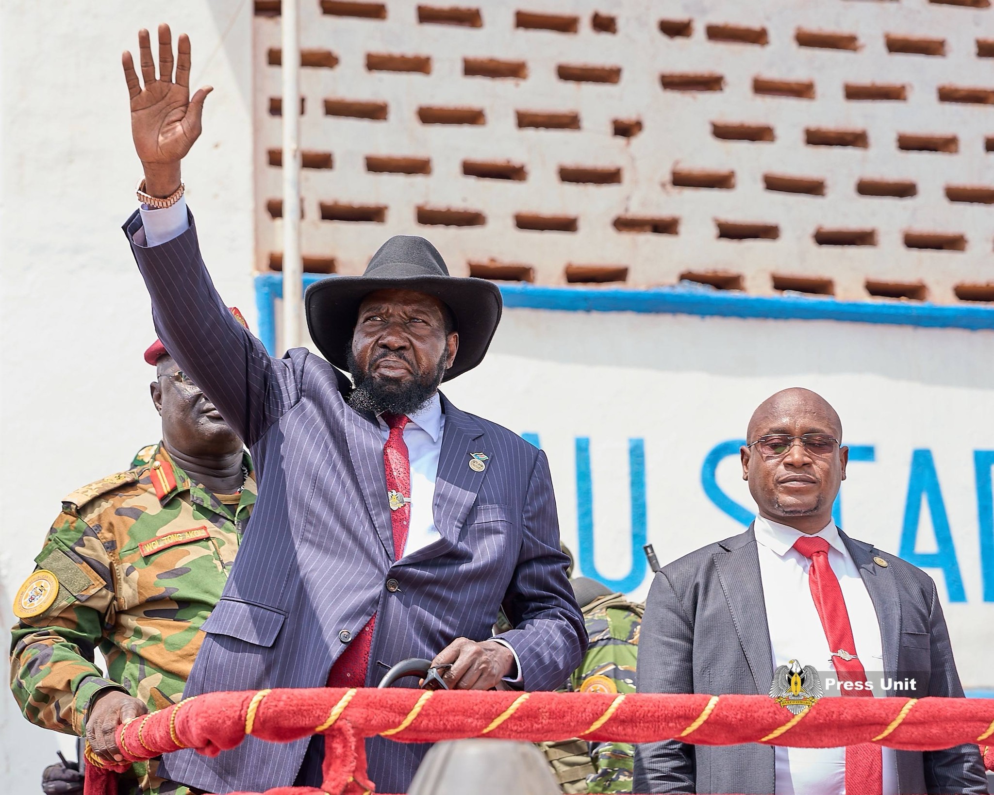 PRESIDENT KIIR SAYS PEACE DEAL HAS NOT BENT DURING A PUBLIC RALLY IN WAU