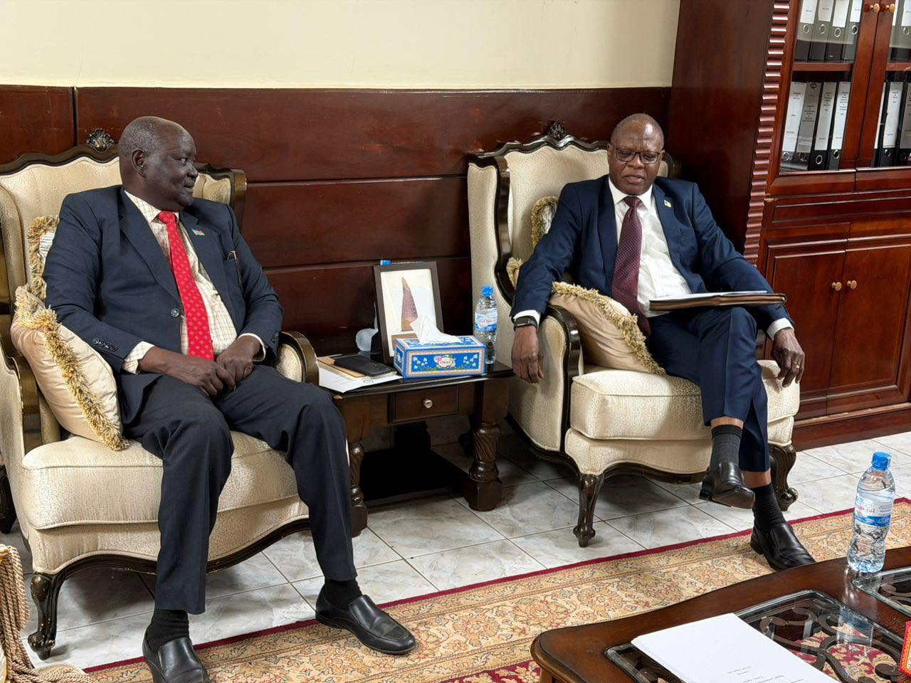 HOSTING ZAMBIAN DELEGATION ON AFRICAN TELECOM UNION ELECTION