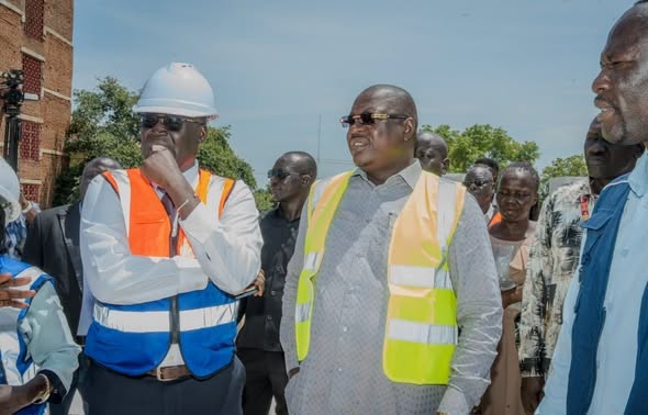 Governor Adil Inspects Juba Urban Market Development Project