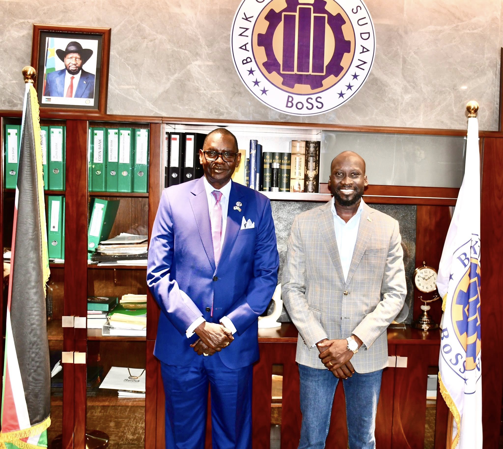 Pibor Chief Administrator meets  Central Bank Governor to discuss areas of corporations