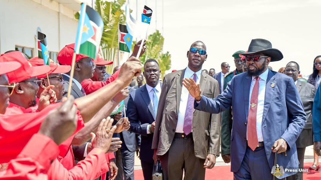 SPLM WELCOMES H.E. PRESIDENT SALVA KIIR MAYARDIT UPON RETURN FROM KAMPALA