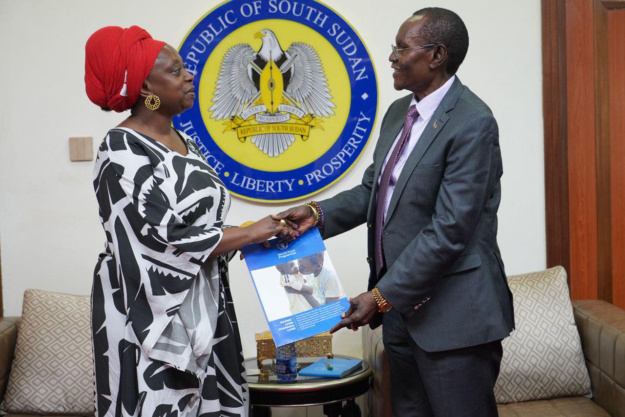 The Honourable Ambassador Dr. James Pitia Morgan, Minister of Foreign Affairs and International Cooperation received Copies of Credentials from Ms. Mu