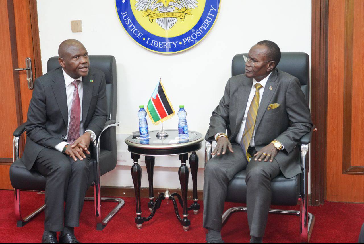Hon. Amb. Dr. James Pitia Morgan, Minister of Foreign Affairs and International Cooperation, received H.E. Amb. Alfred Musemuna