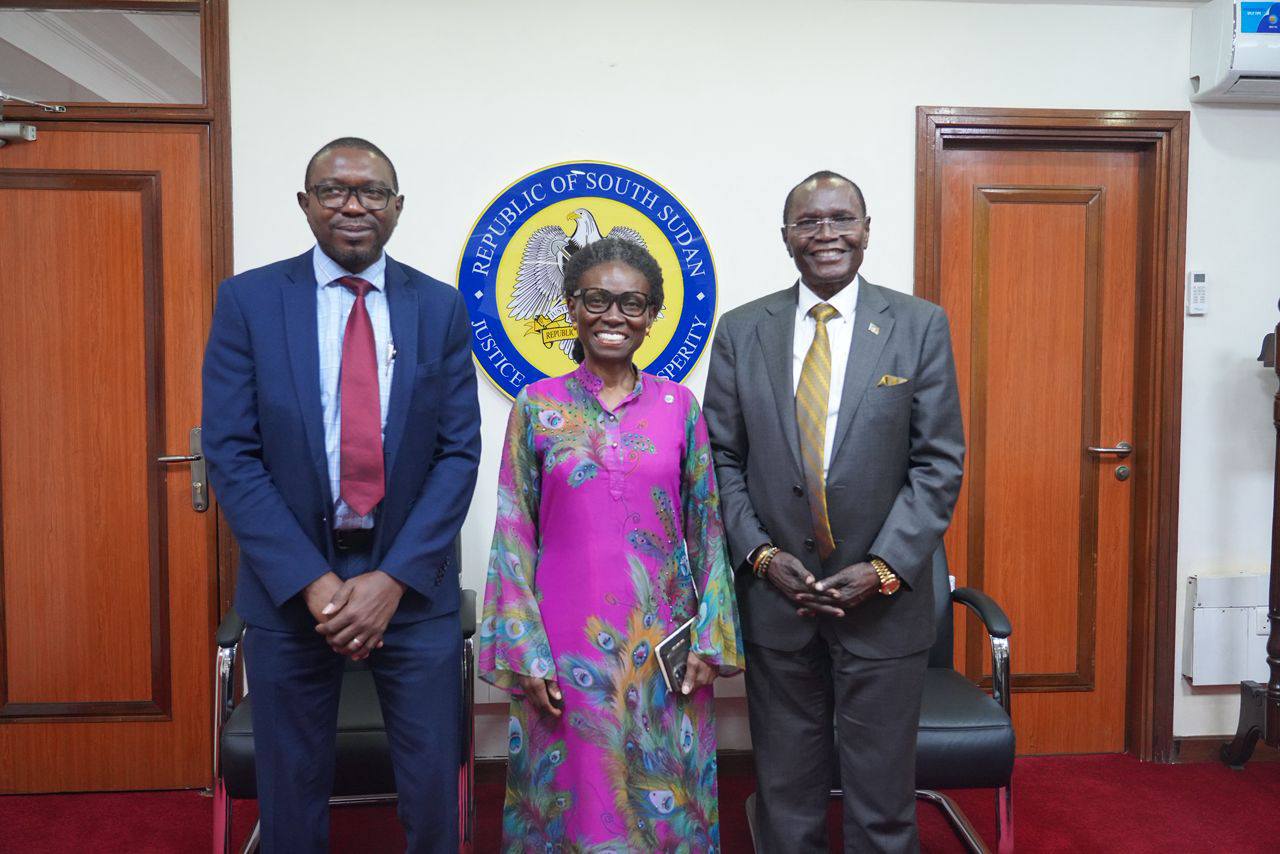 Hon. Amb.Dr. James Pitia Morgan, Minister of Foreign Affairs and International Cooperation, met with H.E. Anita Kiki Gbeho, Special Representative of 