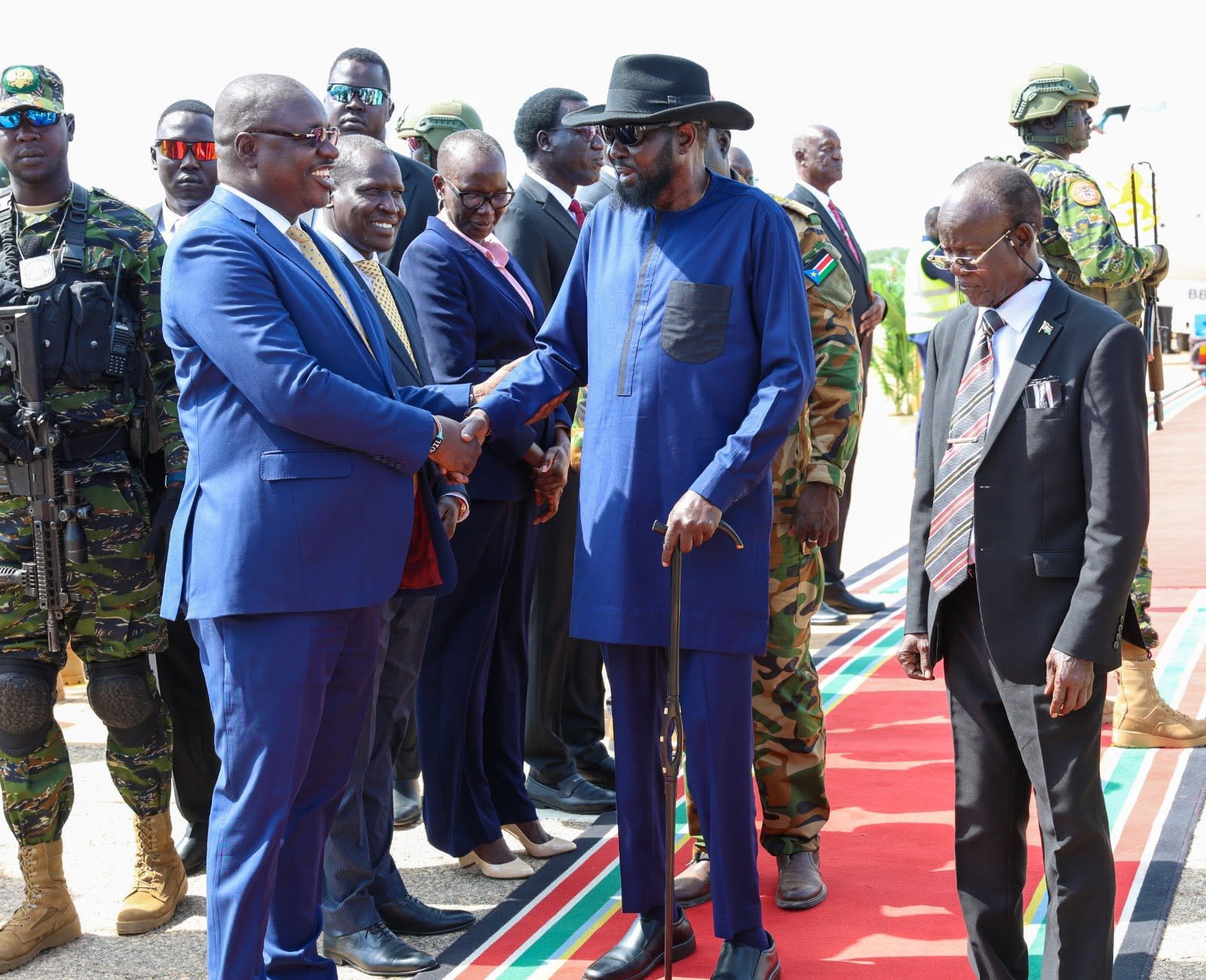 His Excellency, President Salva Kiir Mayardit, returned to Juba on Friday after concluding a week-long visit to Bahr el Ghazal region.