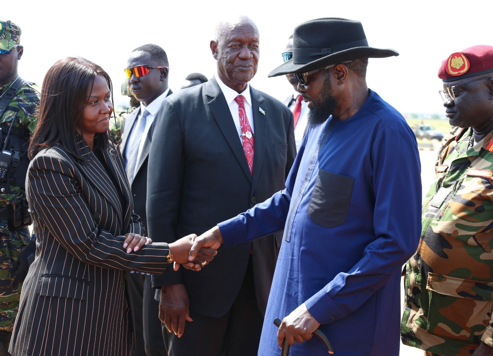 His Excellency, President Salva Kiir Mayardit, returned to Juba on Friday after concluding a week-long visit to Bahr el Ghazal region.