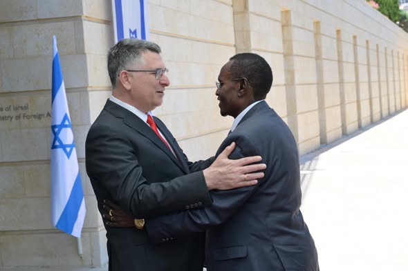Hon. Amb. Dr. James Pitia Morgan, Minister of Foreign Affairs and International Cooperation met with his counterpart Hon. Amb. Gideon Sa,ar, Minister 