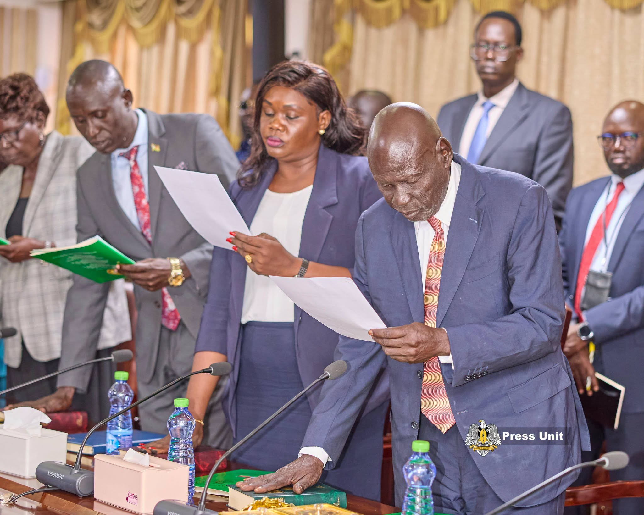 His Excellency, President Salva Kiir Mayardit on Friday presided over the swearing-in ceremony of the newly appointed Board of Directors of the South 