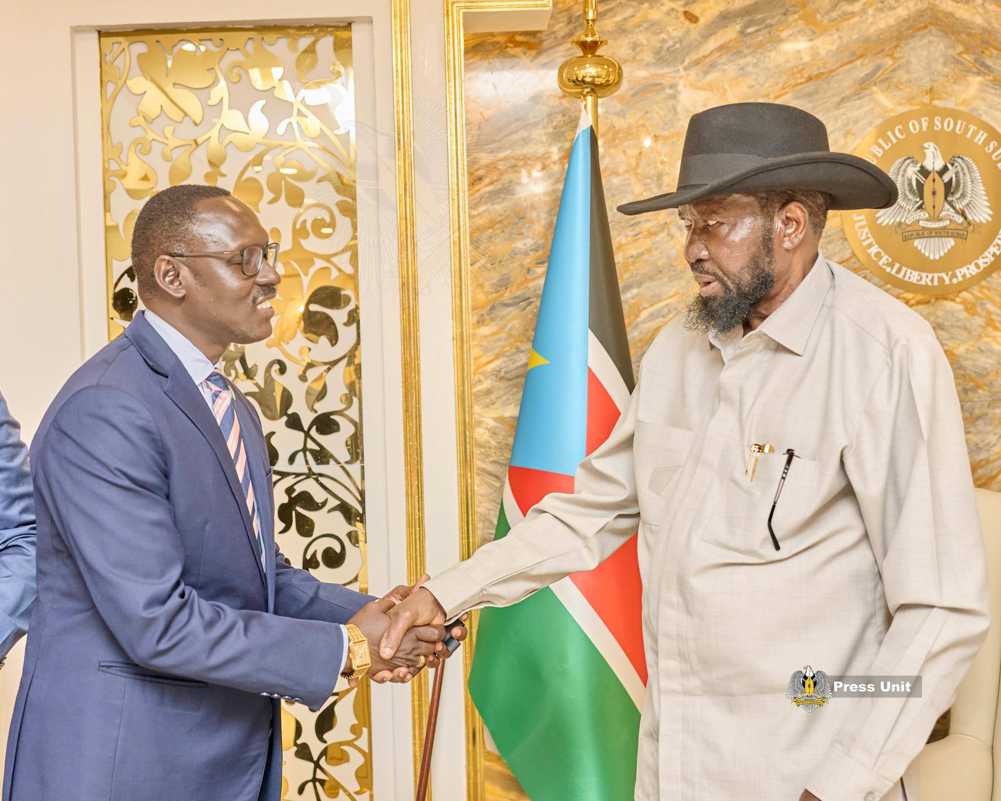 President of the Republic, H.E. Salva Kiir Mayardit, today received a briefing from the management of Dar Petroleum Operating Company