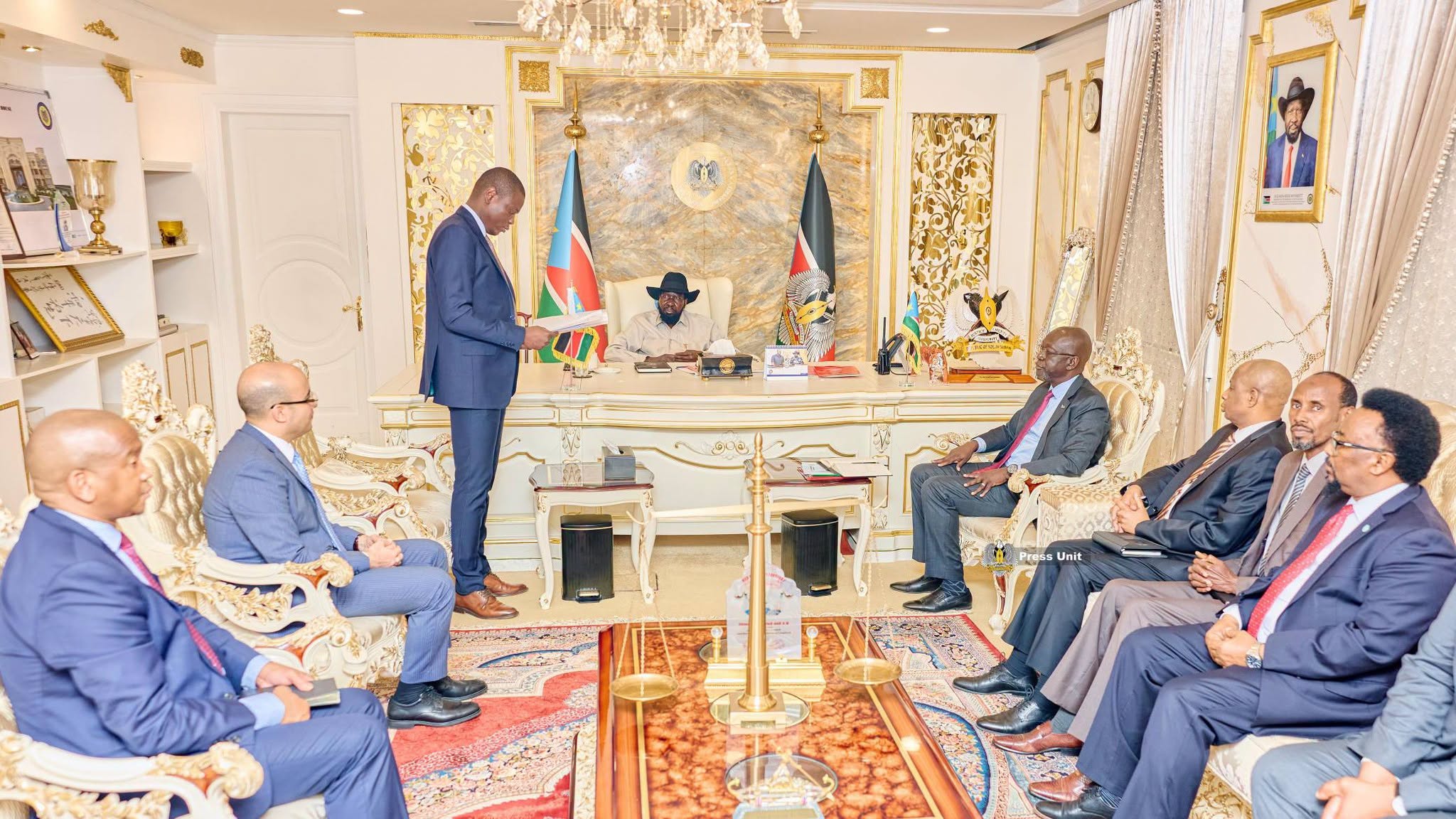 His Excellency President Salva Kiir Mayardit has reaffirmed his government's unwavering commitment to the full implementation of the Revitalized Peace