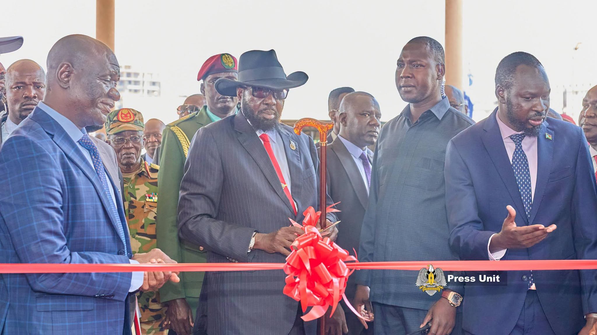 President Salva Kiir Mayardit today officially inaugurated the new Terminal Three at Juba International Airport
