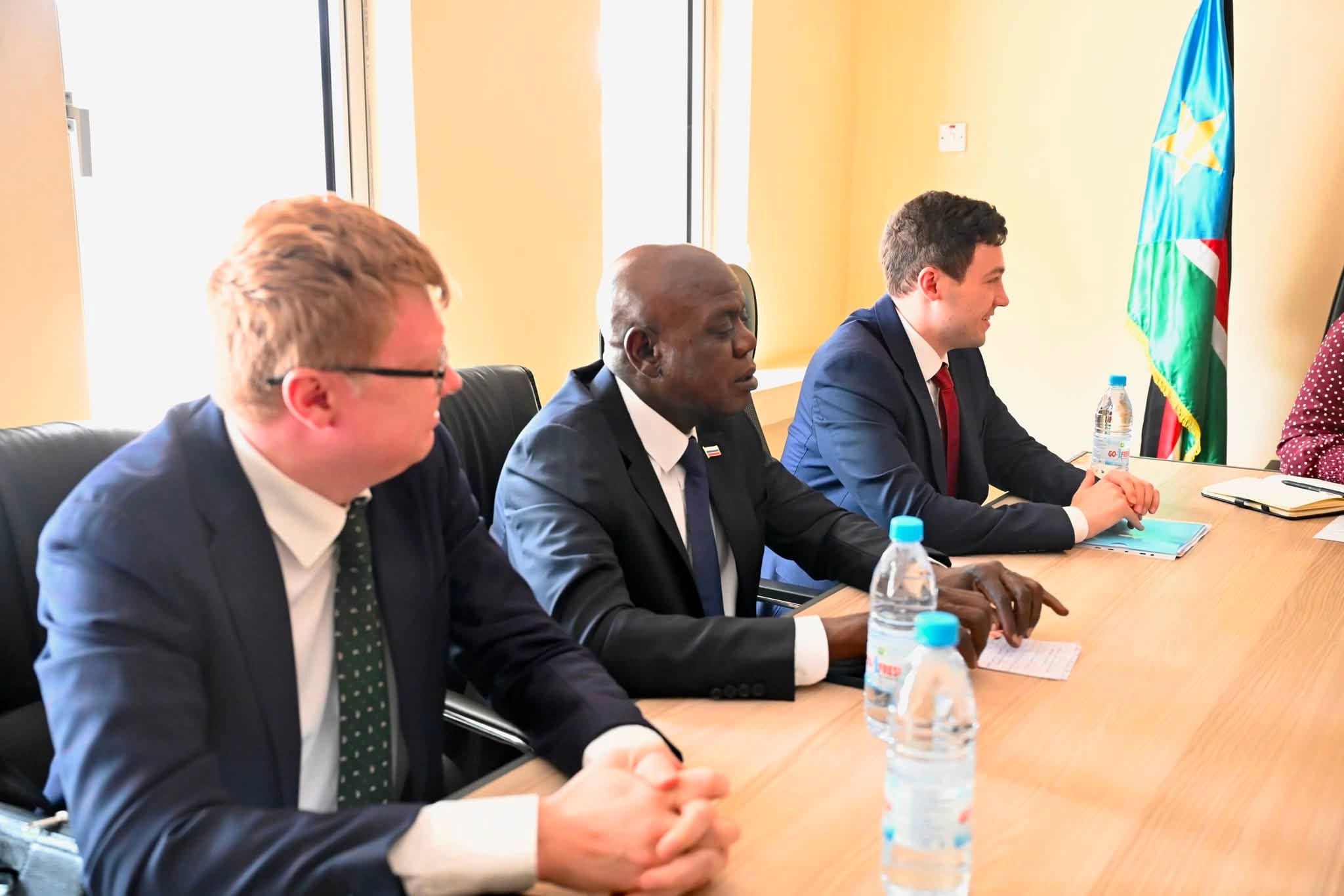 The National Minister of Youth and Sports, Hon. Atong Kuol Manyang Juuk, today received a delegation from the Russian Federation to discuss strengthen