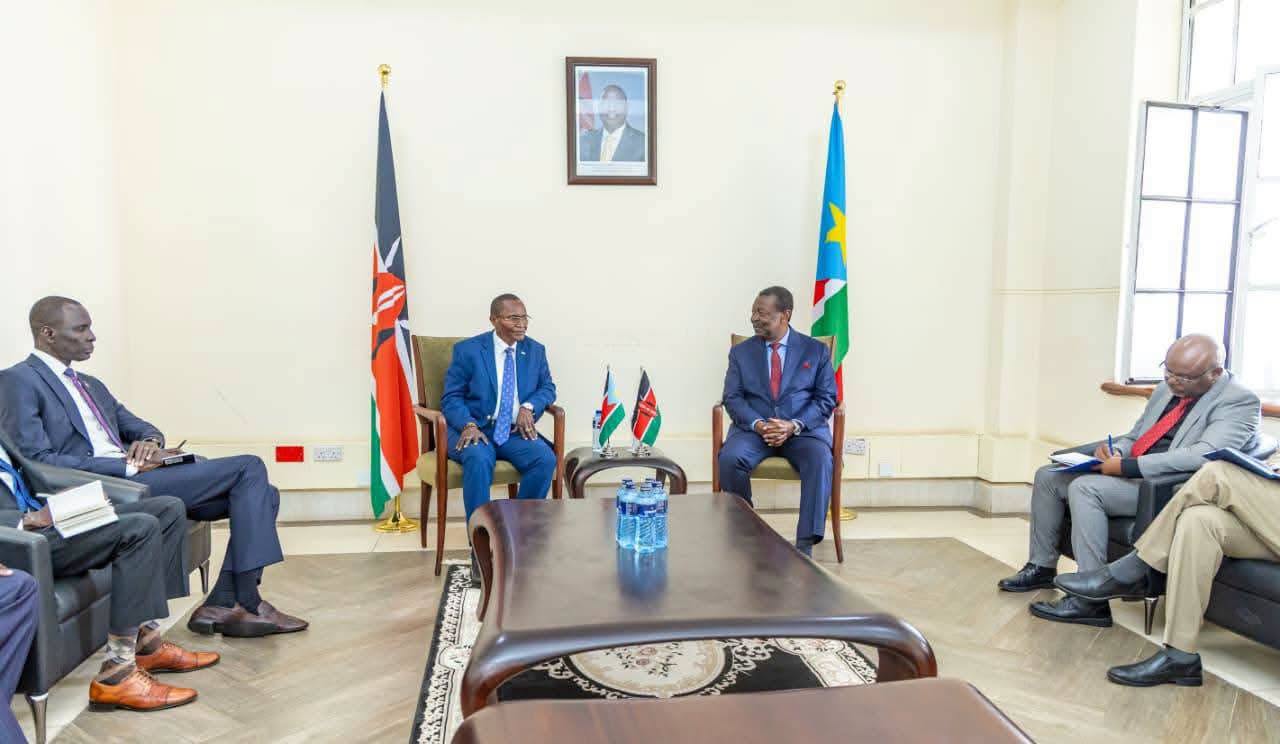 The Hon. Amb. Dr. James Pitia Morgan, Minister of Foreign Affairs and International Cooperation, accompanied by the Chargé d'Affaires a.i., Ambassador
