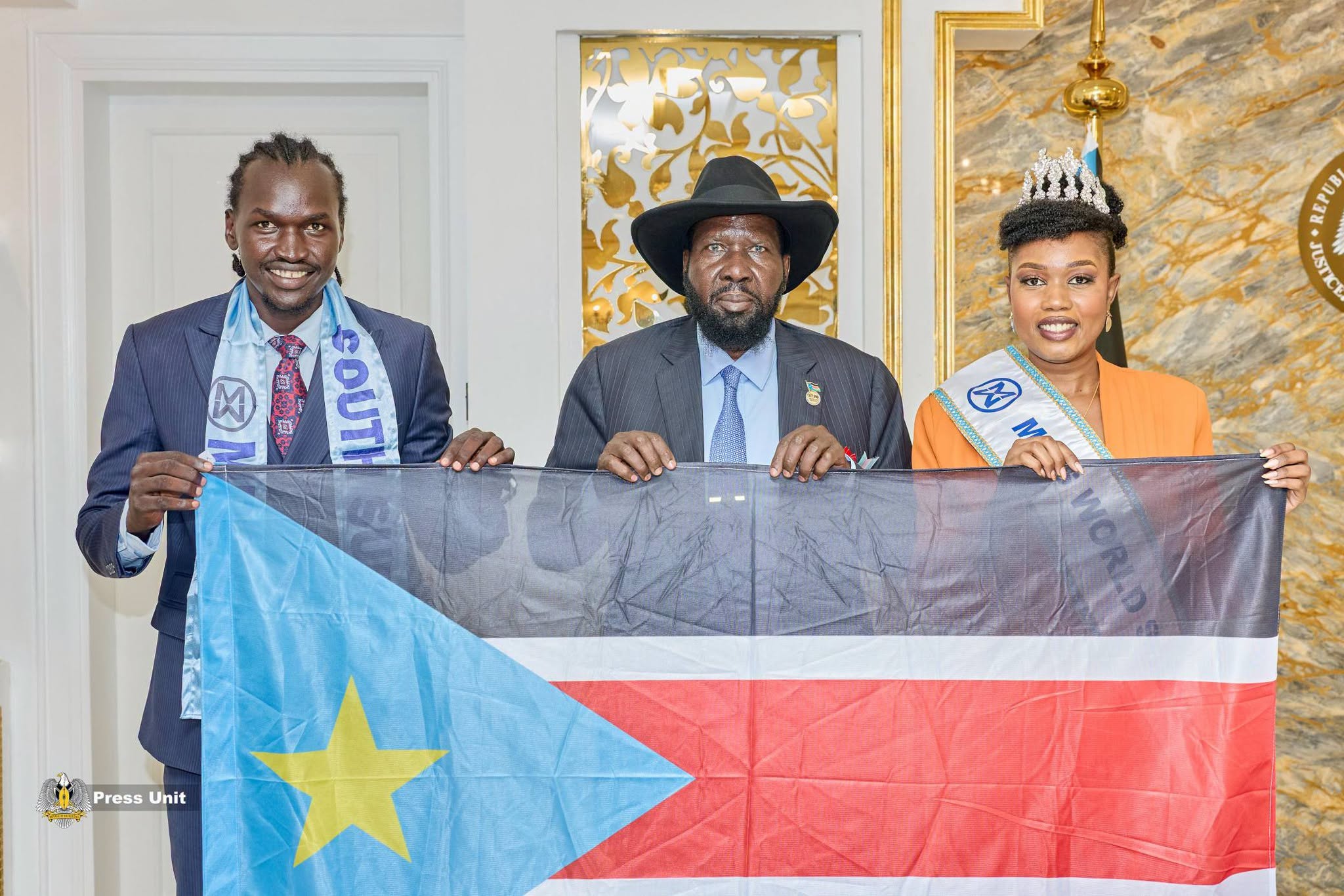 President Kiir Meets Miss World South Sudan Ahead Of World Pageant In Vietnam