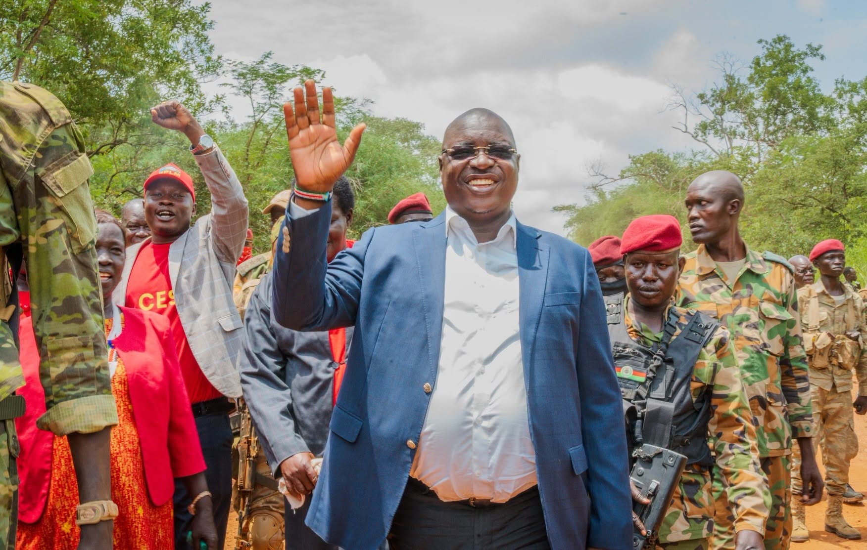 Governor Adil Arrives In Lainya County, Receives Warm Welcome From Residents