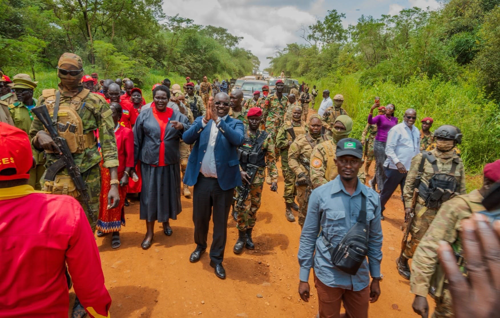 Governor Adil Arrives In Lainya County, Receives Warm Welcome From Residents