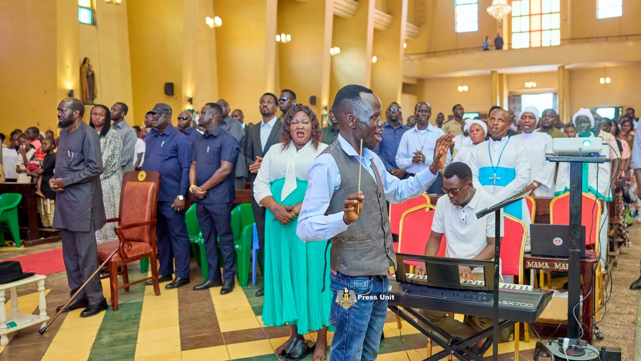 President Kiir Attends Holy Mass at St. Teresa Cathedral