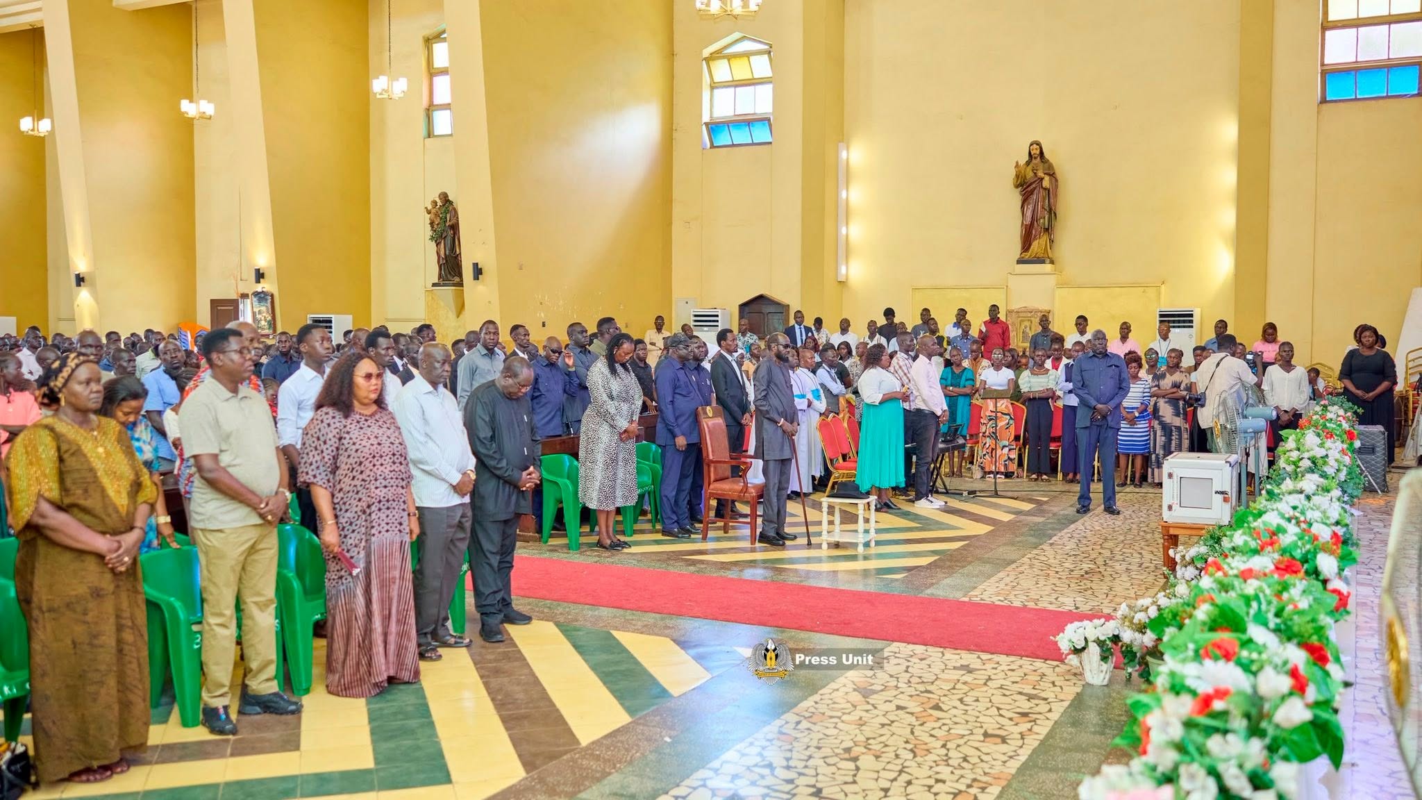 President Kiir Attends Holy Mass at St. Teresa Cathedral