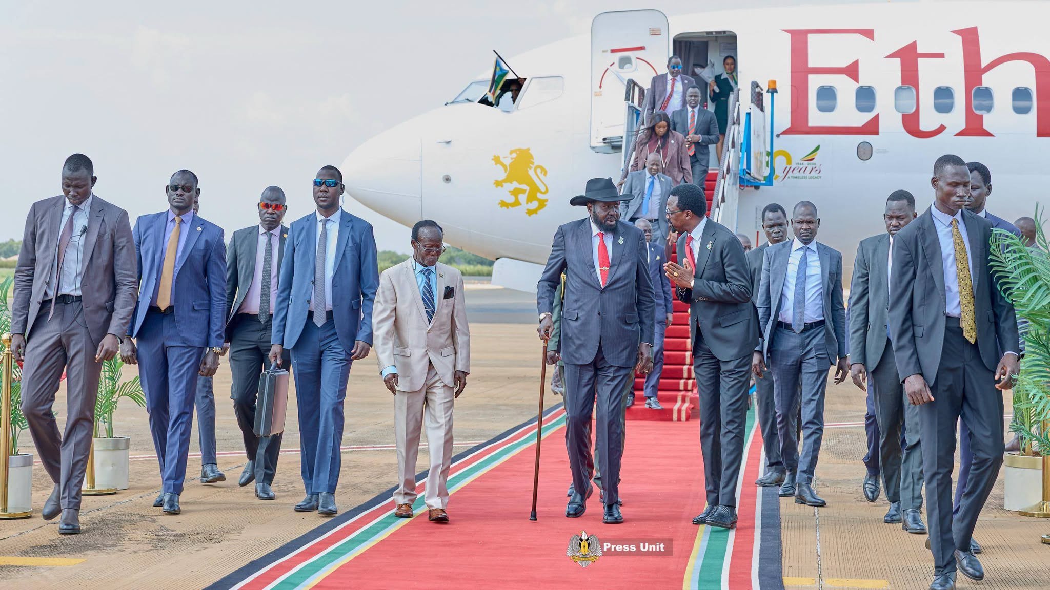 President Kiir Returns To Juba After Working Visit To South Africa